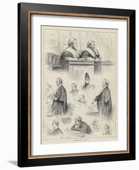 Sketches in the Law Courts-Henry Stephen Ludlow-Framed Giclee Print