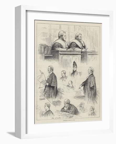 Sketches in the Law Courts-Henry Stephen Ludlow-Framed Giclee Print