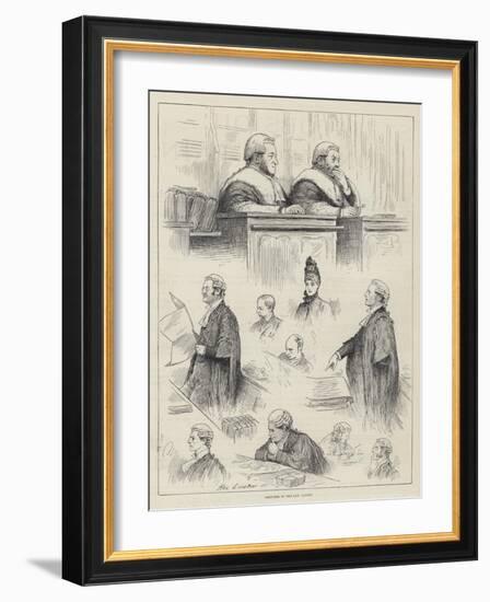 Sketches in the Law Courts-Henry Stephen Ludlow-Framed Giclee Print