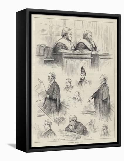 Sketches in the Law Courts-Henry Stephen Ludlow-Framed Premier Image Canvas
