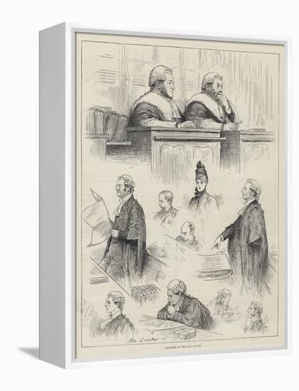 Sketches in the Law Courts-Henry Stephen Ludlow-Framed Premier Image Canvas