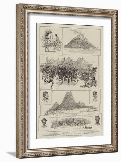 Sketches in the New Hebrides, West Pacific Ocean-Amedee Forestier-Framed Giclee Print