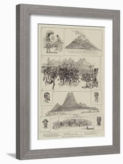 Sketches in the New Hebrides, West Pacific Ocean-Amedee Forestier-Framed Giclee Print