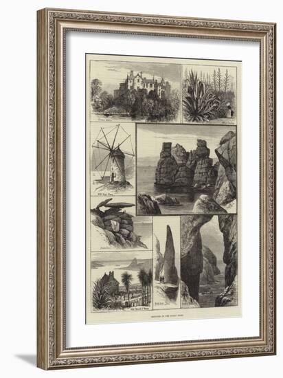 Sketches in the Scilly Isles-null-Framed Giclee Print