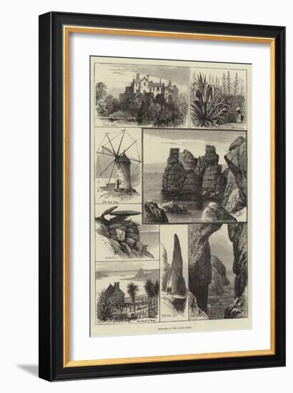 Sketches in the Scilly Isles-null-Framed Giclee Print