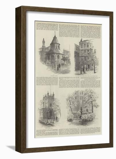 Sketches in the Temple-Alfred Robert Quinton-Framed Giclee Print