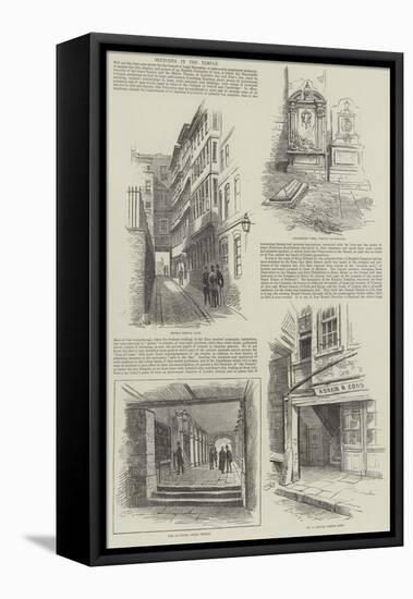 Sketches in the Temple-Alfred Robert Quinton-Framed Premier Image Canvas