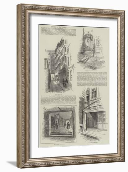 Sketches in the Temple-Alfred Robert Quinton-Framed Giclee Print