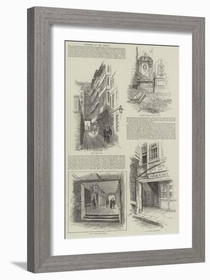 Sketches in the Temple-Alfred Robert Quinton-Framed Giclee Print