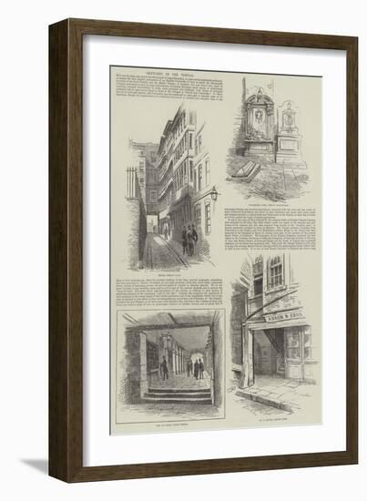 Sketches in the Temple-Alfred Robert Quinton-Framed Giclee Print