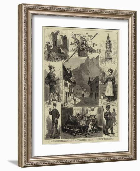 Sketches in the Tyrol and the Bavarian Highlands-null-Framed Giclee Print