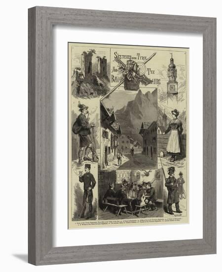 Sketches in the Tyrol and the Bavarian Highlands-null-Framed Giclee Print