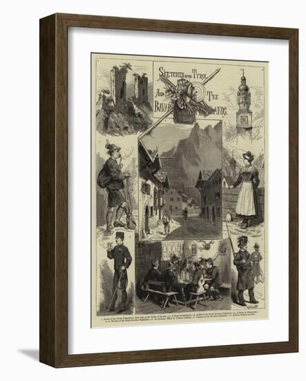 Sketches in the Tyrol and the Bavarian Highlands-null-Framed Giclee Print