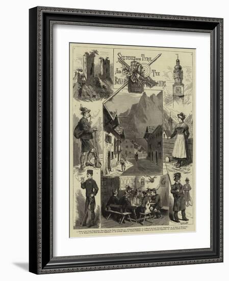 Sketches in the Tyrol and the Bavarian Highlands-null-Framed Giclee Print