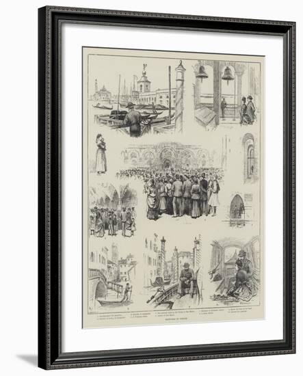 Sketches in Venice-Horace Petherick-Framed Giclee Print