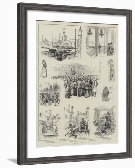 Sketches in Venice-Horace Petherick-Framed Giclee Print