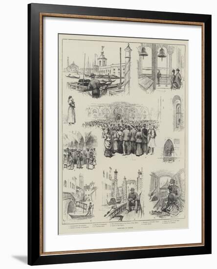 Sketches in Venice-Horace Petherick-Framed Giclee Print