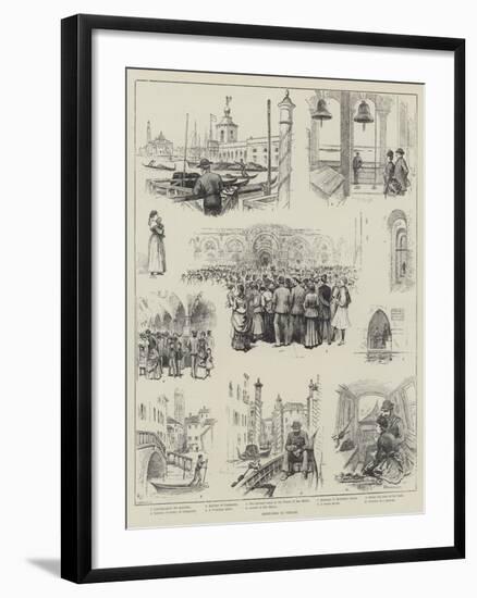 Sketches in Venice-Horace Petherick-Framed Giclee Print