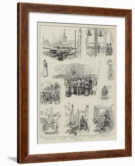 Sketches in Venice-Horace Petherick-Framed Giclee Print