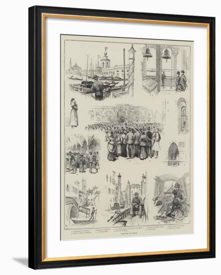 Sketches in Venice-Horace Petherick-Framed Giclee Print