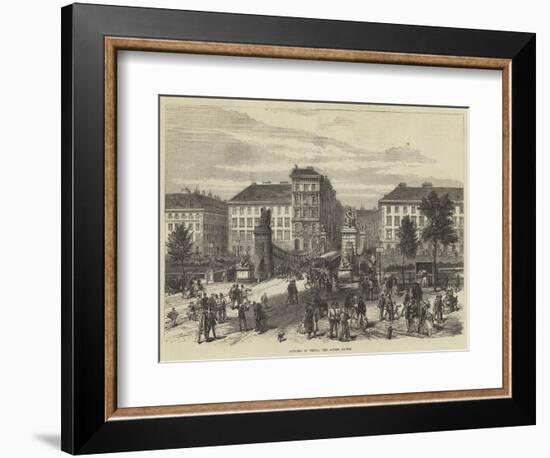 Sketches in Vienna, the Aspern Bridge-null-Framed Giclee Print