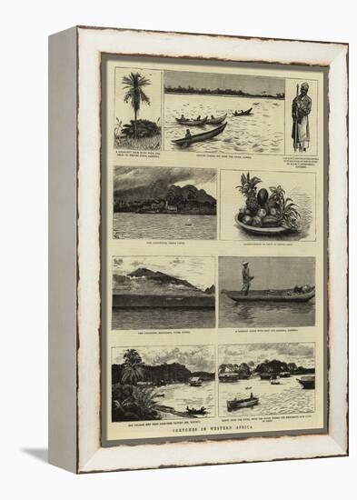 Sketches in Western Africa-null-Framed Premier Image Canvas
