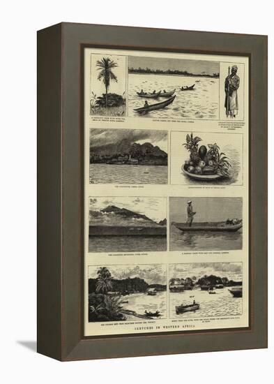 Sketches in Western Africa-null-Framed Premier Image Canvas