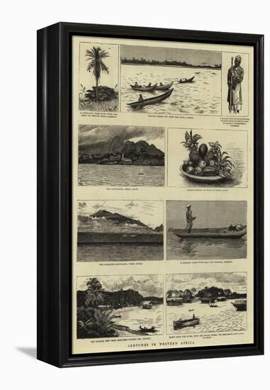 Sketches in Western Africa-null-Framed Premier Image Canvas