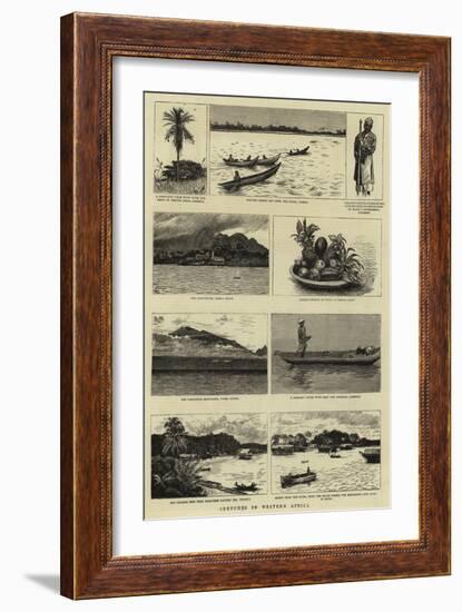 Sketches in Western Africa-null-Framed Giclee Print