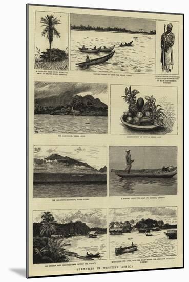 Sketches in Western Africa-null-Mounted Giclee Print