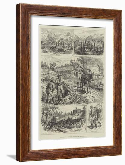 Sketches Near Leadville, Colourado-Johann Nepomuk Schonberg-Framed Giclee Print