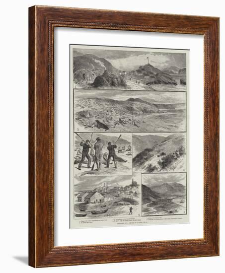 Sketches of a Cruise to Alaska-null-Framed Giclee Print