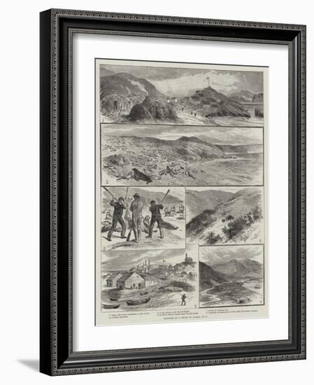 Sketches of a Cruise to Alaska-null-Framed Giclee Print