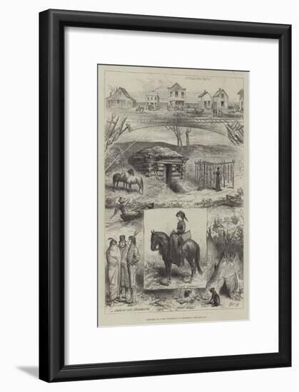 Sketches of a New Settlement in Minnesota-null-Framed Giclee Print