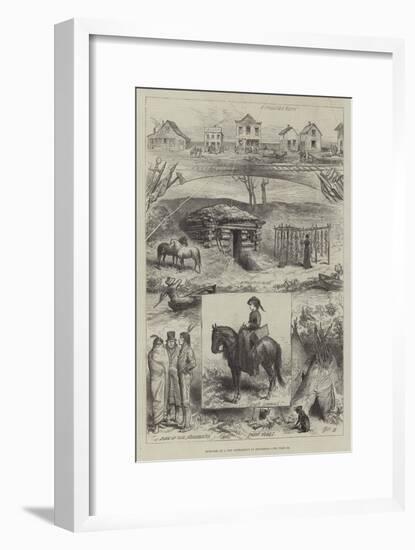 Sketches of a New Settlement in Minnesota-null-Framed Giclee Print
