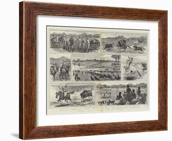 Sketches of a Stockman's Life in Australia-Alfred Courbould-Framed Giclee Print