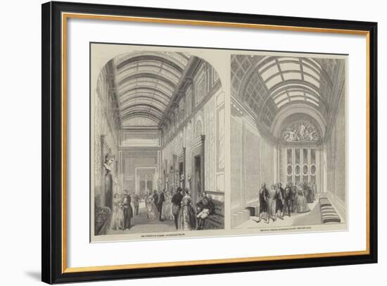 Sketches of Buckingham Palace-null-Framed Giclee Print