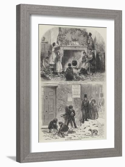 Sketches of Christmas-Myles Birket Foster-Framed Giclee Print