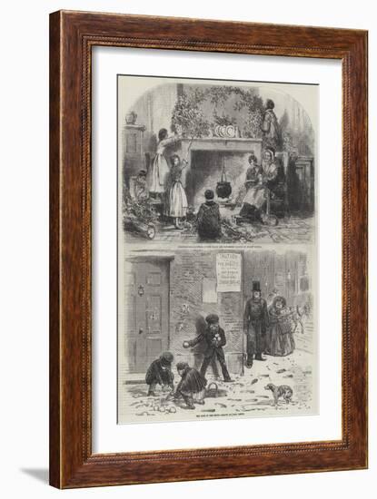 Sketches of Christmas-Myles Birket Foster-Framed Giclee Print