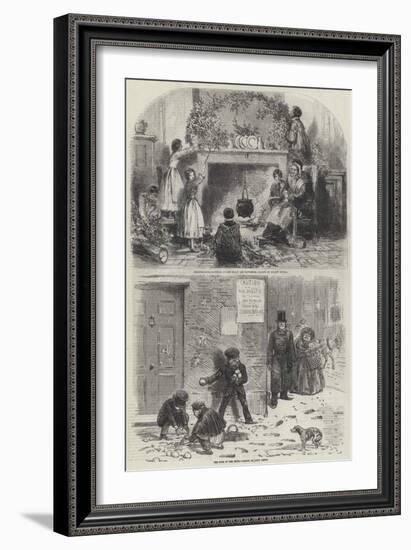 Sketches of Christmas-Myles Birket Foster-Framed Giclee Print