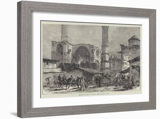 Sketches of Cyprus, St Sophia, Nicosia-null-Framed Giclee Print