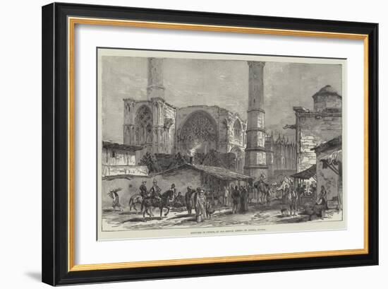 Sketches of Cyprus, St Sophia, Nicosia-null-Framed Giclee Print