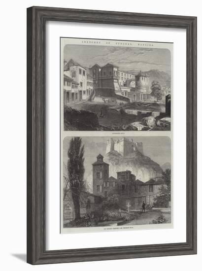 Sketches of Funchal, Madeira-null-Framed Giclee Print