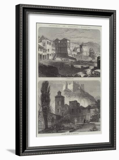 Sketches of Funchal, Madeira-null-Framed Giclee Print