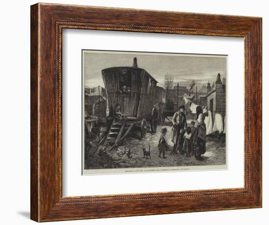 Sketches of Gipsy Life, an Encampment Near Latimer-Road, Notting-Hill-William Heysham Overend-Framed Giclee Print