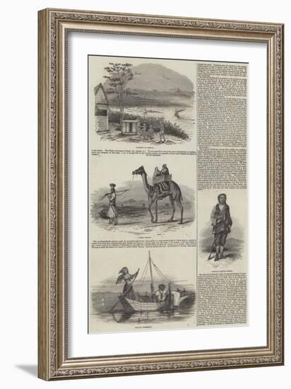 Sketches of India-null-Framed Giclee Print