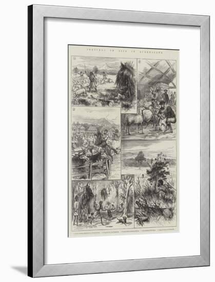 Sketches of Life in Queensland-null-Framed Giclee Print