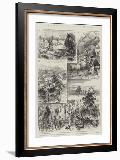 Sketches of Life in Queensland-null-Framed Giclee Print