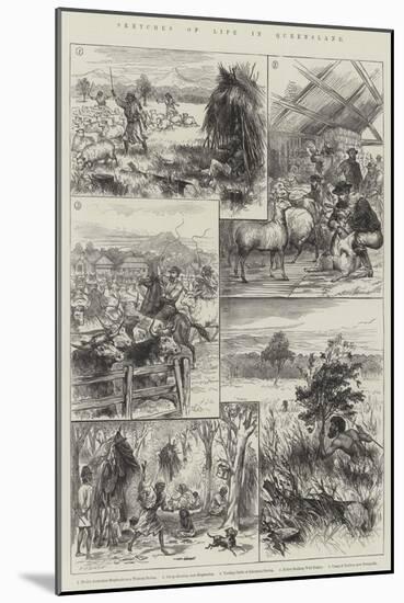 Sketches of Life in Queensland-null-Mounted Giclee Print