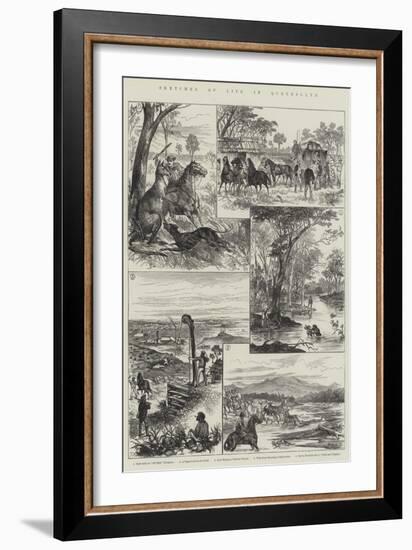 Sketches of Life in Queensland-null-Framed Giclee Print